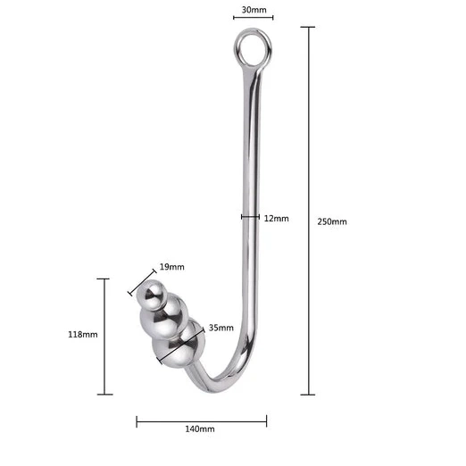 Anal Collar and Hook 5334 with Cuffs Beaded Elegant 0706